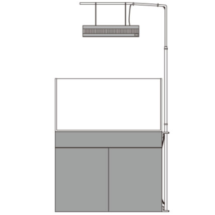Ejemplo de colocación ADA Solar RGB Arm Stand 90x45