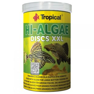 Comida para loricáridos grandes Hi-Algae discs XXL 250ml de Tropical