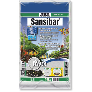 Arena decorativa con guijarros negros para acuario: JBL Sansivar River