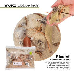 Rivulet Biotope Bed, mezcla natural lecho de acuario para biotopo
