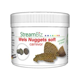 Pastillas para peces de fondo carnívoros StreamBiz Catfish Nuggets Soft Carnivore (90g)