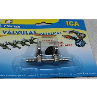 Llave metálica (2 salidas) comprar por itnernet accesorios de acuarios
